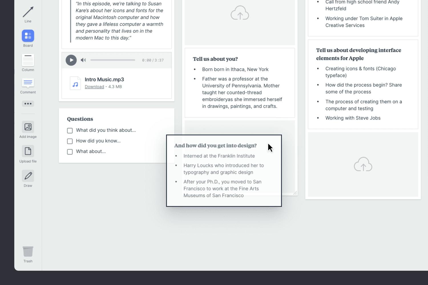 Podcast outline template