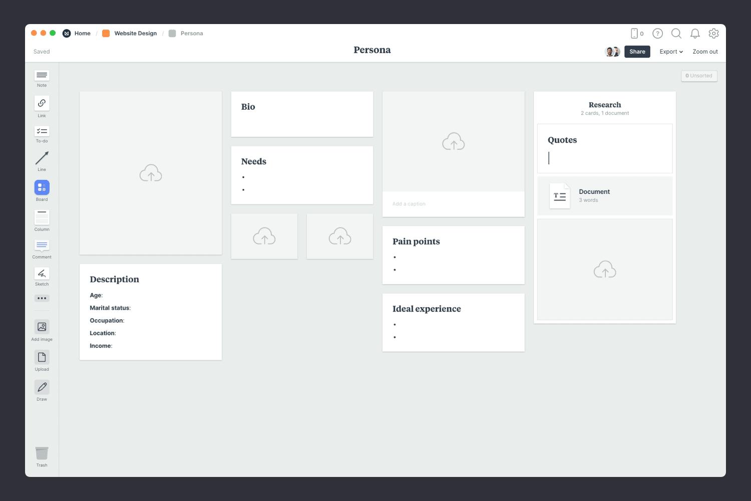 customer persona template 01