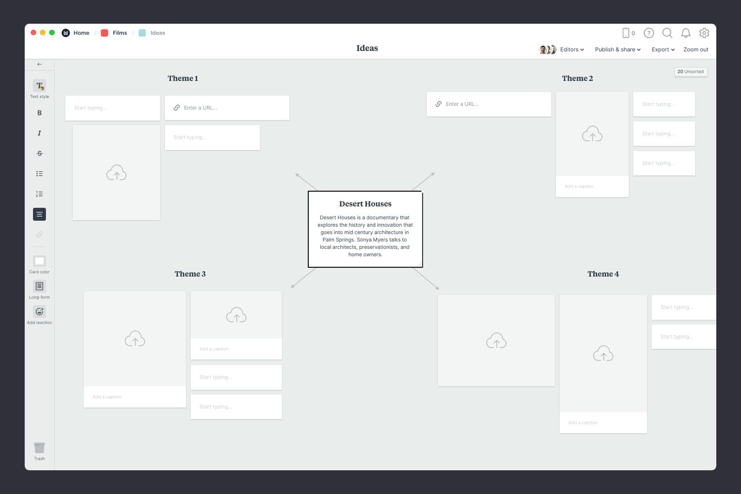 Template Film Brainstorm Step2