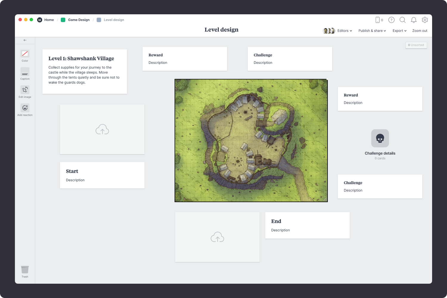 Adding a top-down map to a game level design