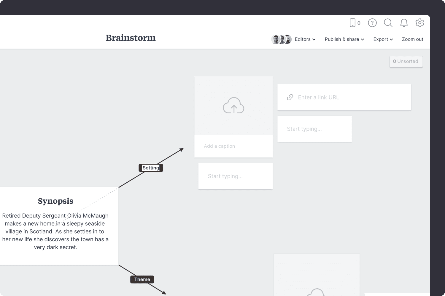 writers brainstorming template step03