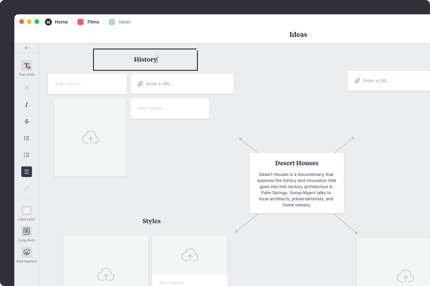 Template Film Brainstorm Step3