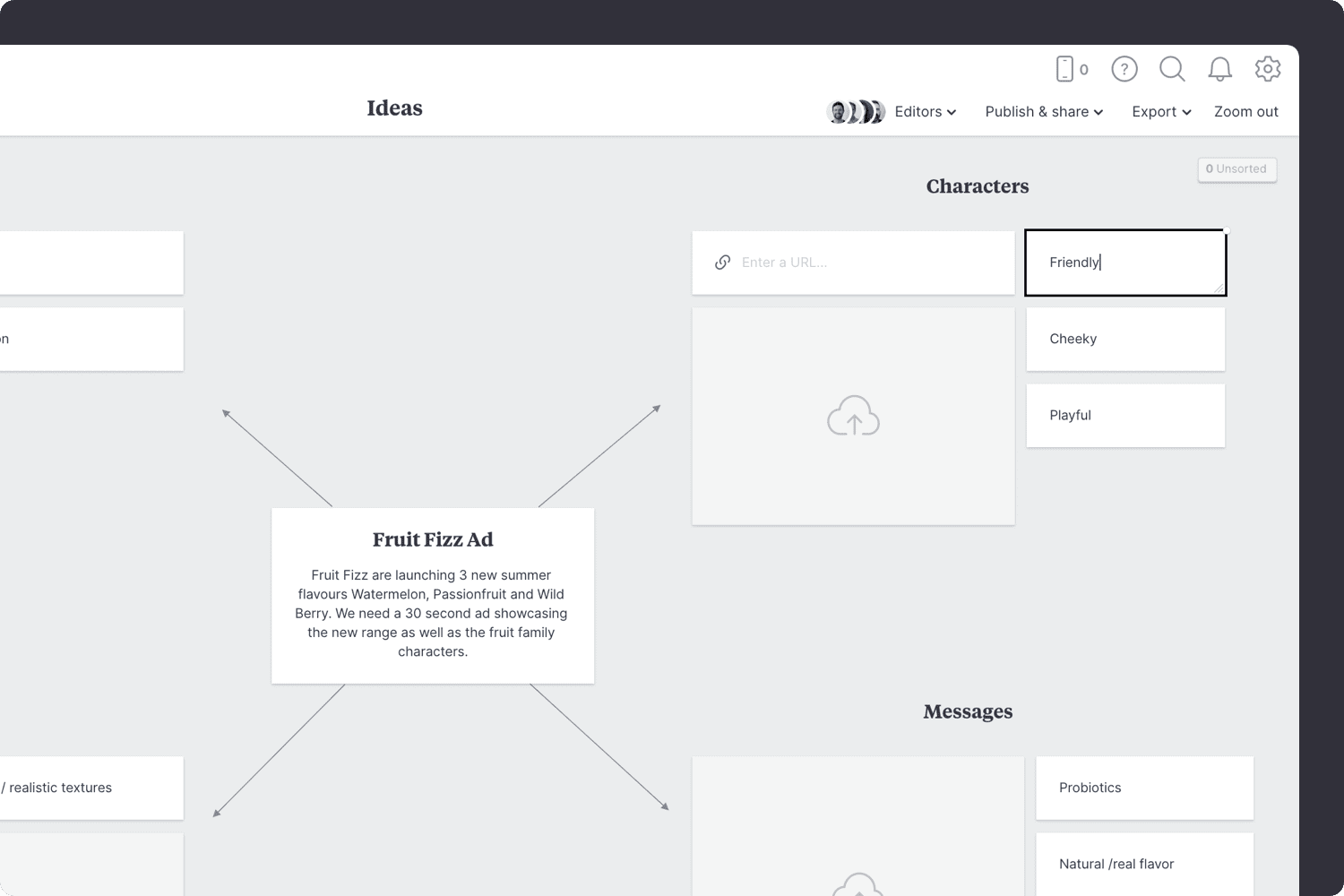 Motion design brainstorming template step04