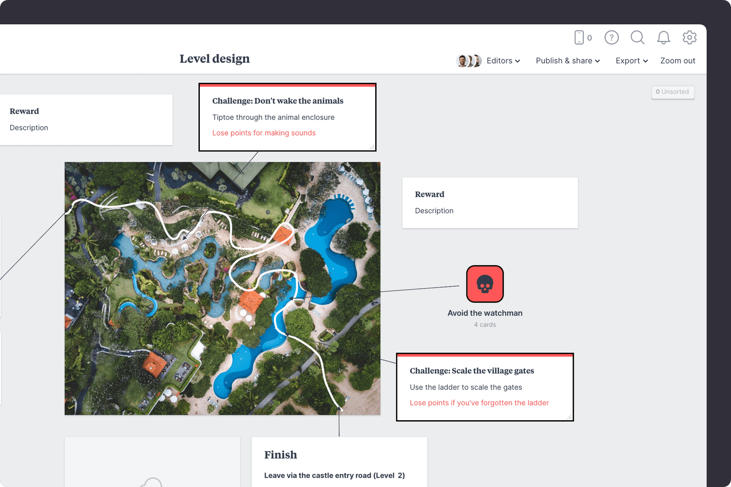 Game level design template step05