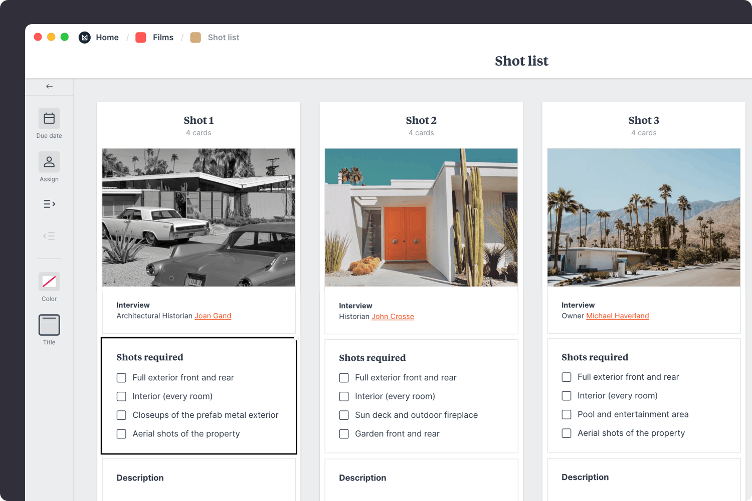 Film shotlist template step03